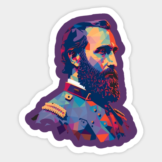 Stonewall Jackson Sticker by Cisne Negro